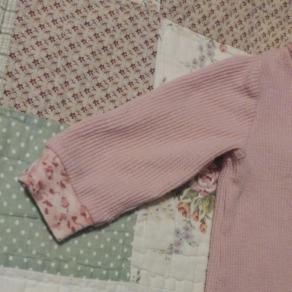 Carter's Soft Flannel Pink Floral Footie